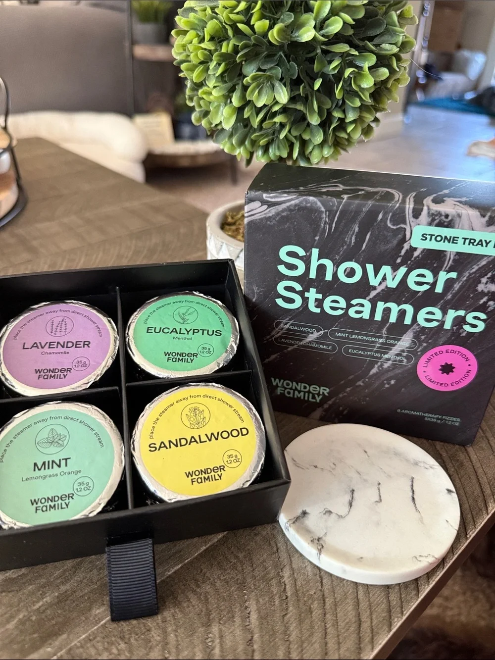 Shower Steamers Set — Lavender, Eucalyptus, Mint, Sandalwood